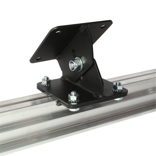 [T84165] STUDIO RAIL 60 plaque de suspension inclinable, livré avec plaques de fixation, CMU 100kg, noir