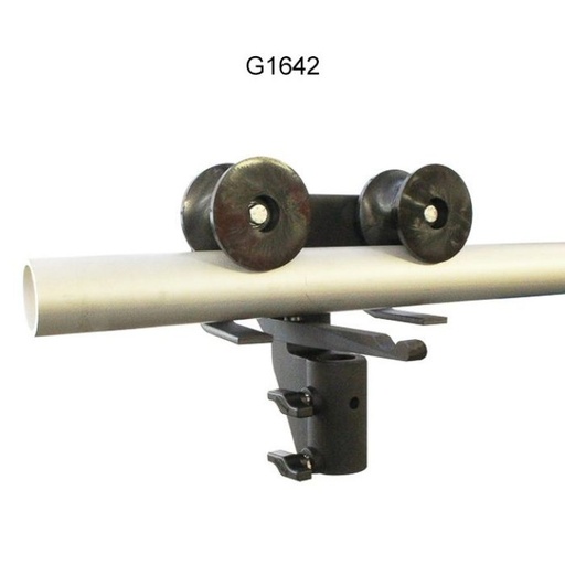 [G1642] Chariot BRAKED BARREL pour tube de 48-51mm avec récepteur spigot 28mm, CMU 75kg