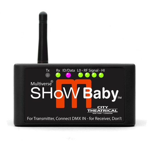 [5900] MULTIVERSE® SHoW BABY; émetteur récepteur DMX/RDM HF 2.4GHz prêt à brancher