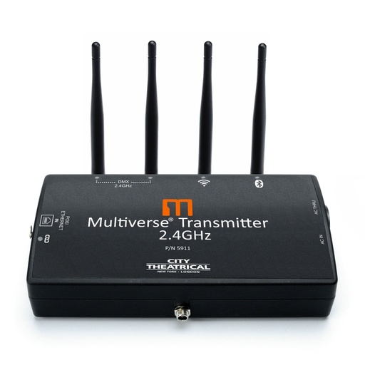 [5911] MULTIVERSE TRANSMITTER 2.4GHz; émetteur DMX/RDM HF 2.4GHz 10 univers DMX